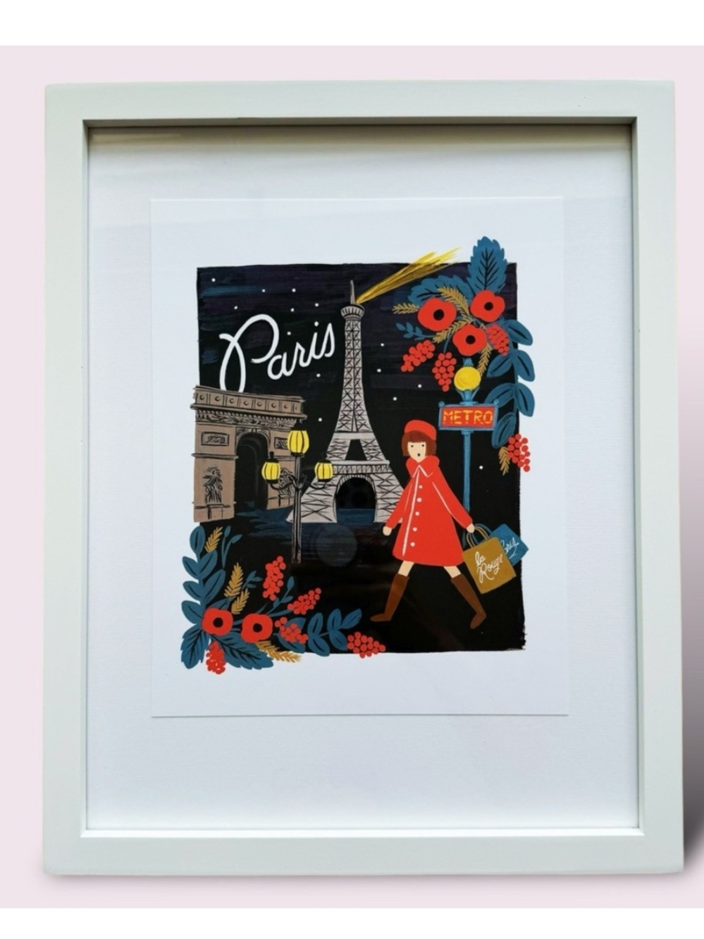 Rifle Paper Company Paris Bon Voyage Framed Print